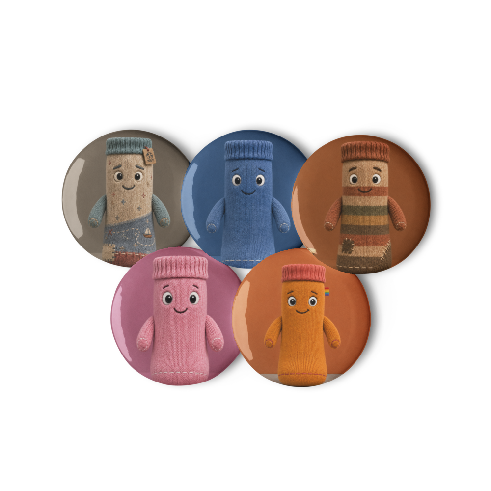 Pin Button Set — Logo & Characters (II)