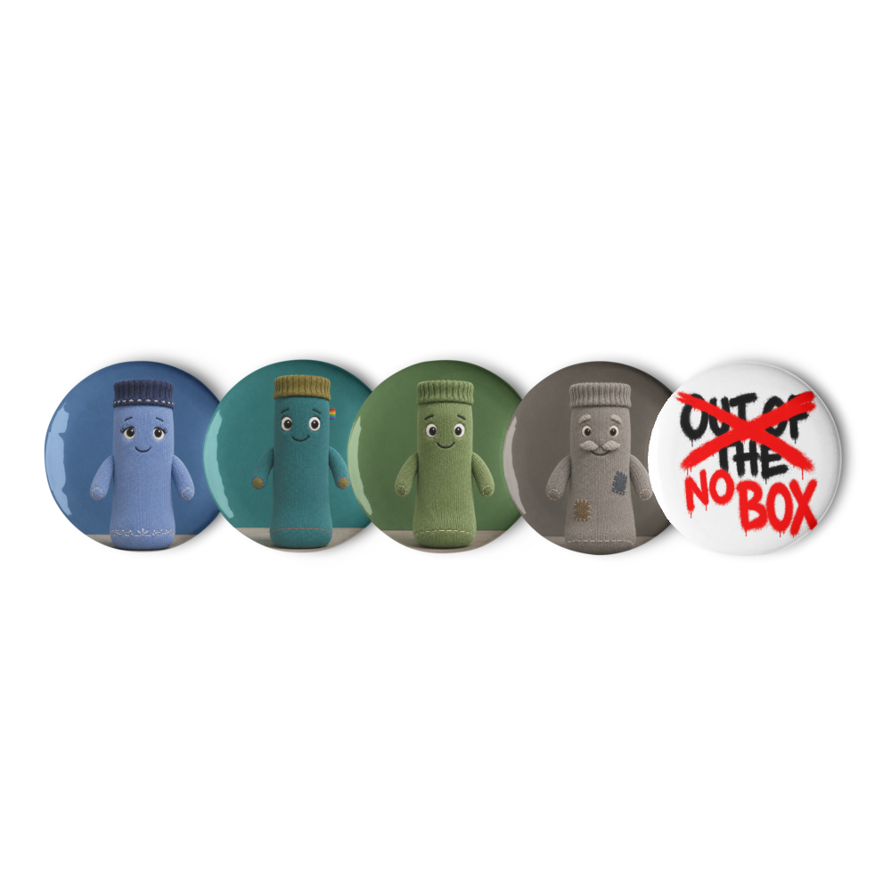 Pin Button Set — Logo & Characters