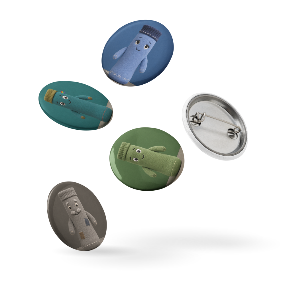 Pin Button Set — Logo & Characters