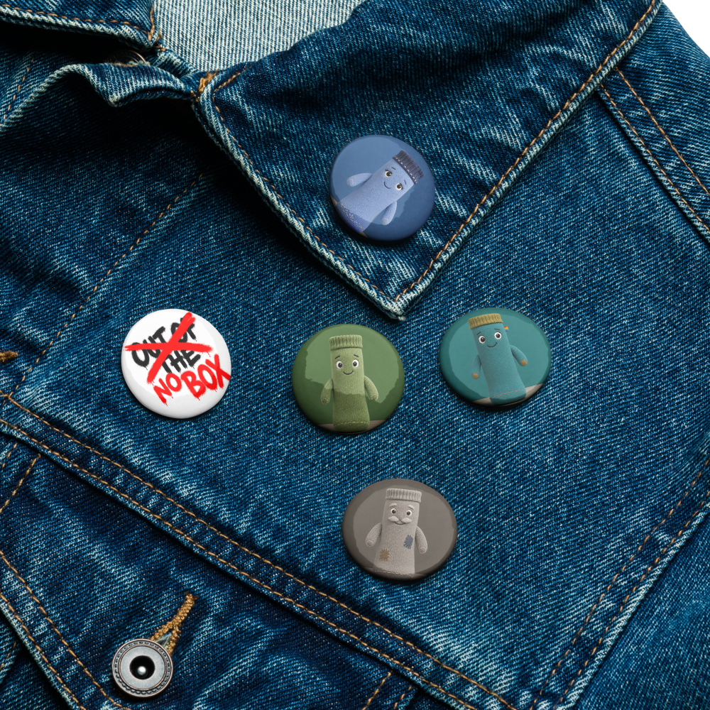 Pin Button Set — Logo & Characters