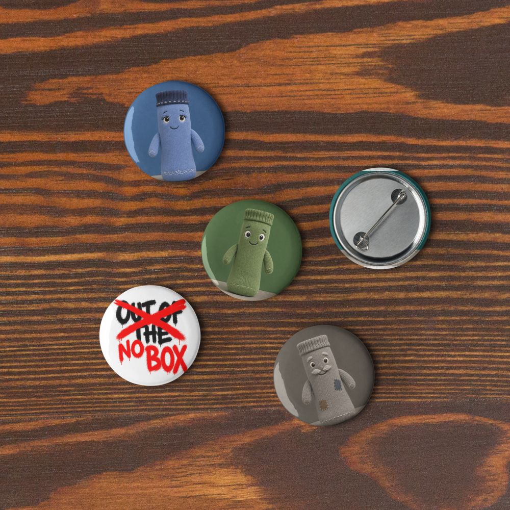 Pin Button Set — Logo & Characters