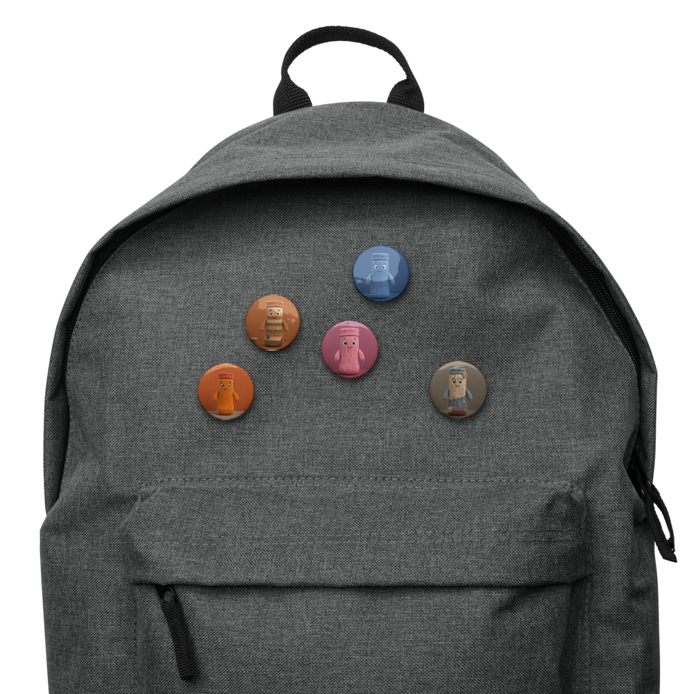 Pin Button Set — Logo & Characters (II)