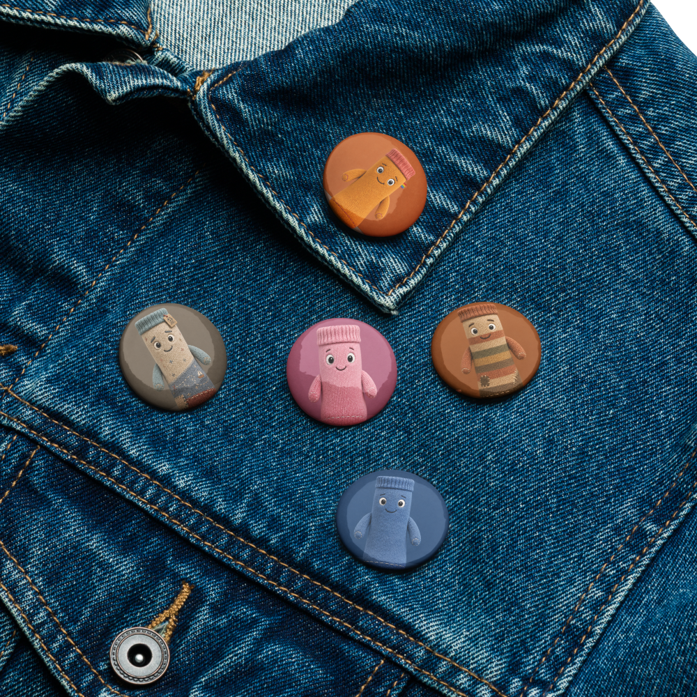 Pin Button Set — Logo & Characters (II)