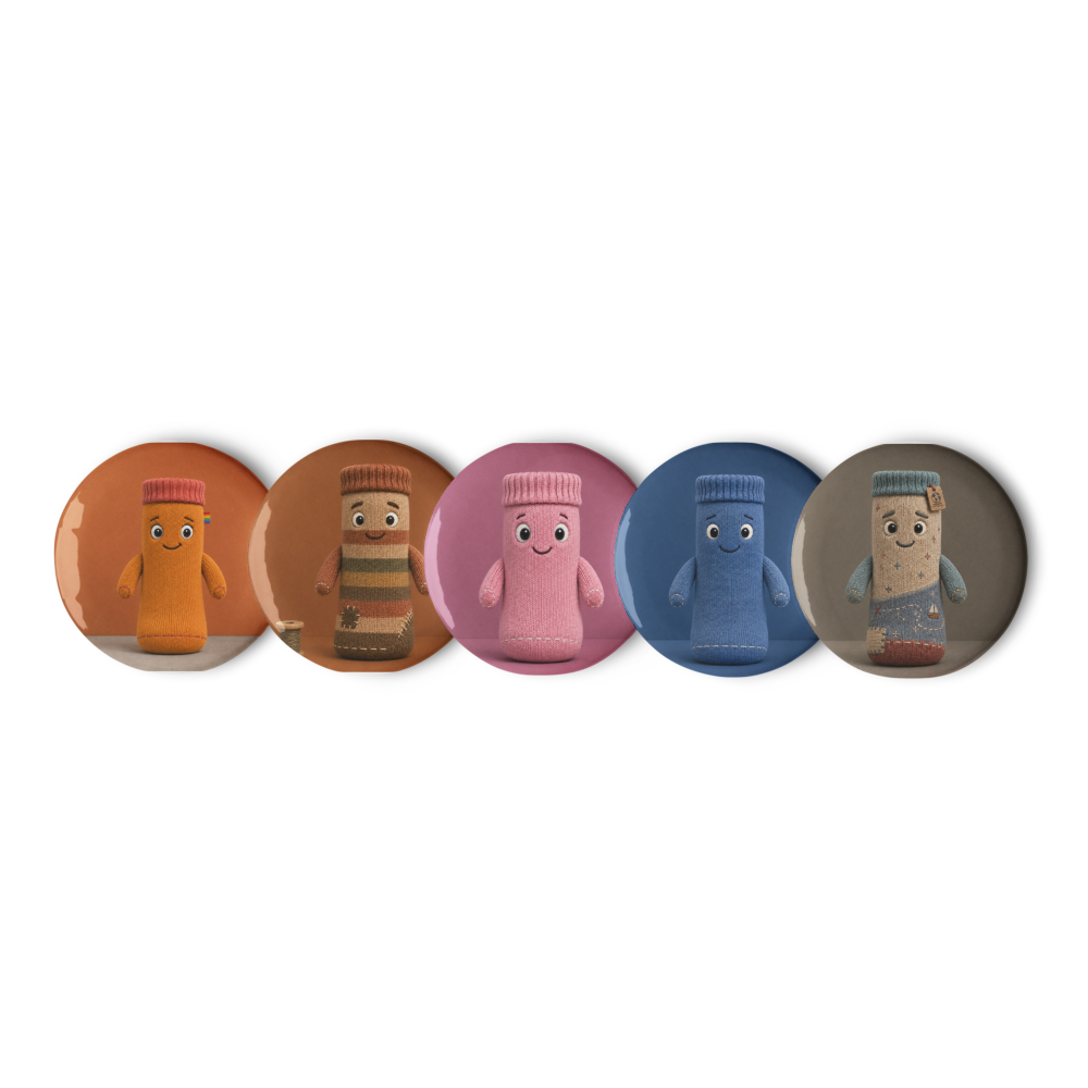 Pin Button Set — Logo & Characters (II)